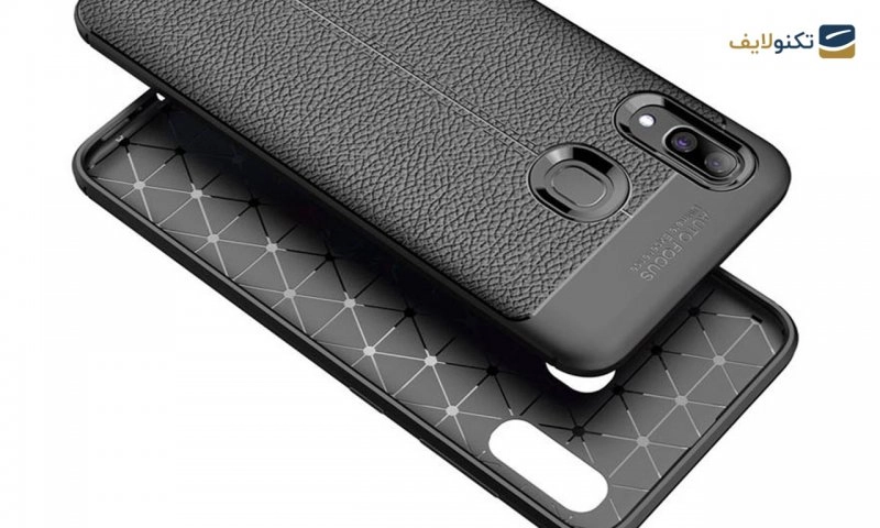 قاب ژله ای طرح چرم مدل Auto Focus مناسب برای گوشی سامسونگ Galaxy A40 