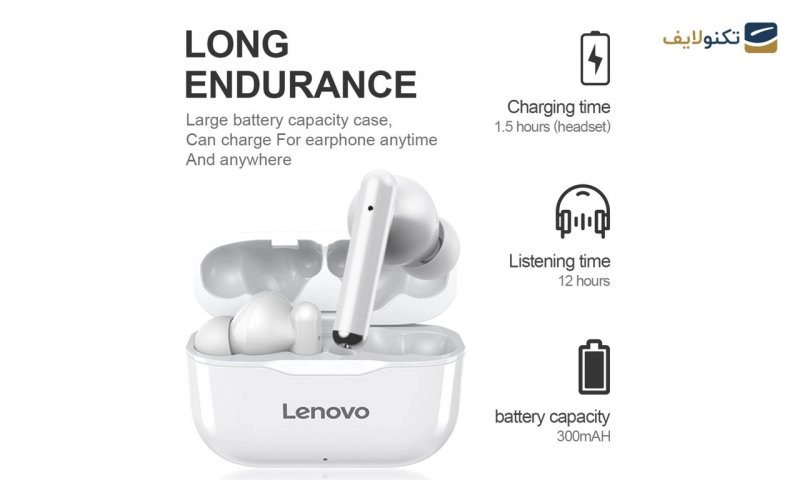 هندزفری بی سیم لنوو مدل Lenovo LP1 TWS هندزفری بی سیم لنوو مدل Lenovo LP1 TWS