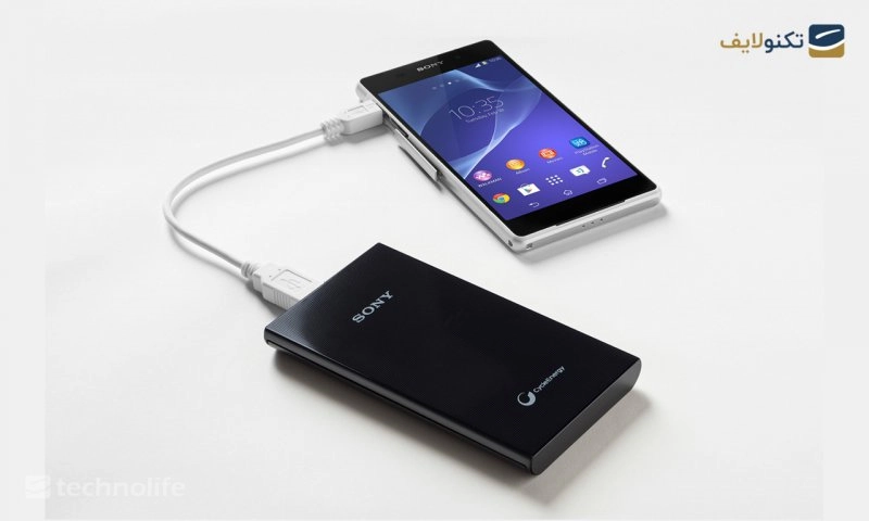 پاوربانک سونی مدل CP-V5 ظرفیت 5000 میلی آمپر ساعت