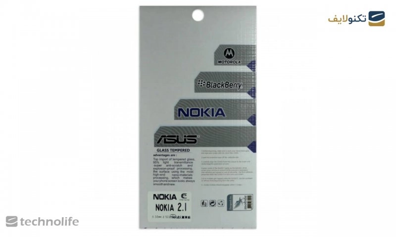 محافظ صفحه شيشه‌ای تخت (گلس) TESLA گوشی Nokia 2.1 