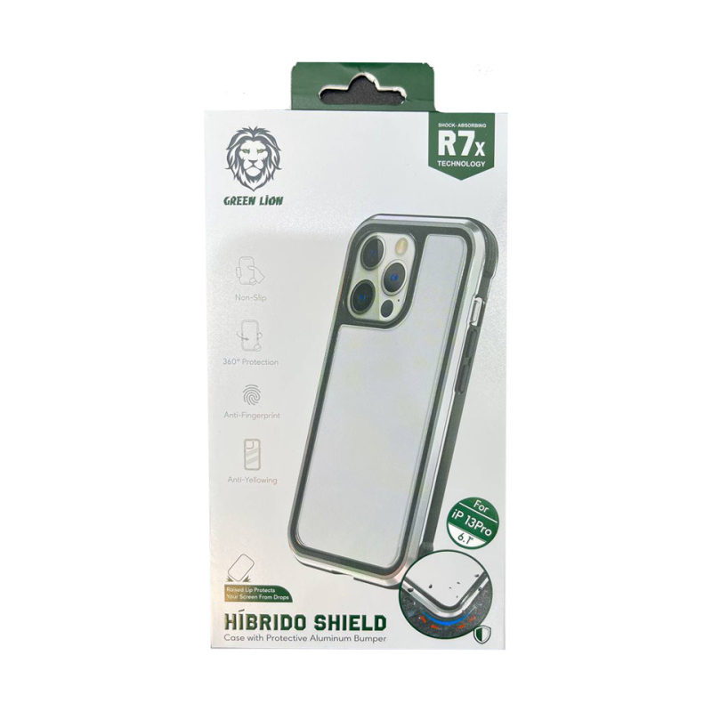 کاور گوشی اپل iphone 13 pro گرین مدل hibrido کاور گوشی اپل iphone 13 pro گرین مدل hibrido