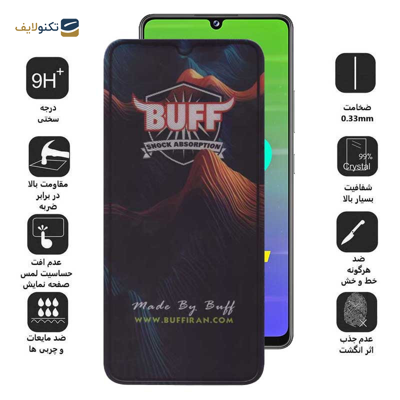 محافظ صفحه نمایش بوف مدل Mountain-G مناسب برای گوشی موبایل سامسونگ Galaxy M42 5G / M34 5G / M33 5G / M32 5G / M13 4G / M12 4G