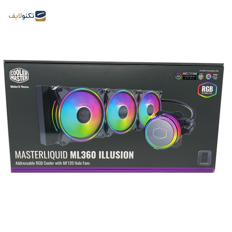 خنک کننده پردازنده کولر مستر مدل MASTERLIQUID ML360 ILLUSION خنک کننده پردازنده کولر مستر مدل MASTERLIQUID ML360 ILLUSION