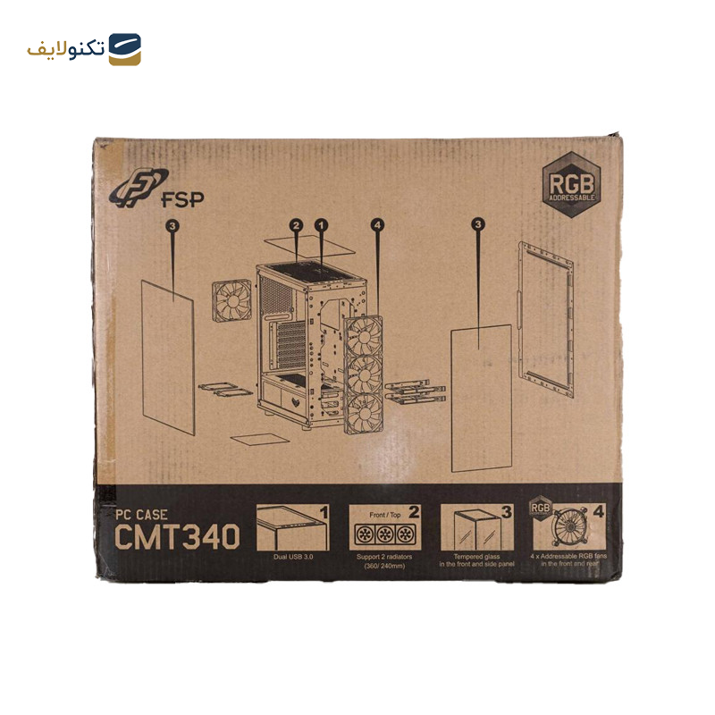 کیس کامپیوتر اف اس پی مدل CMT 340 کیس کامپیوتر اف اس پی مدل CMT 340