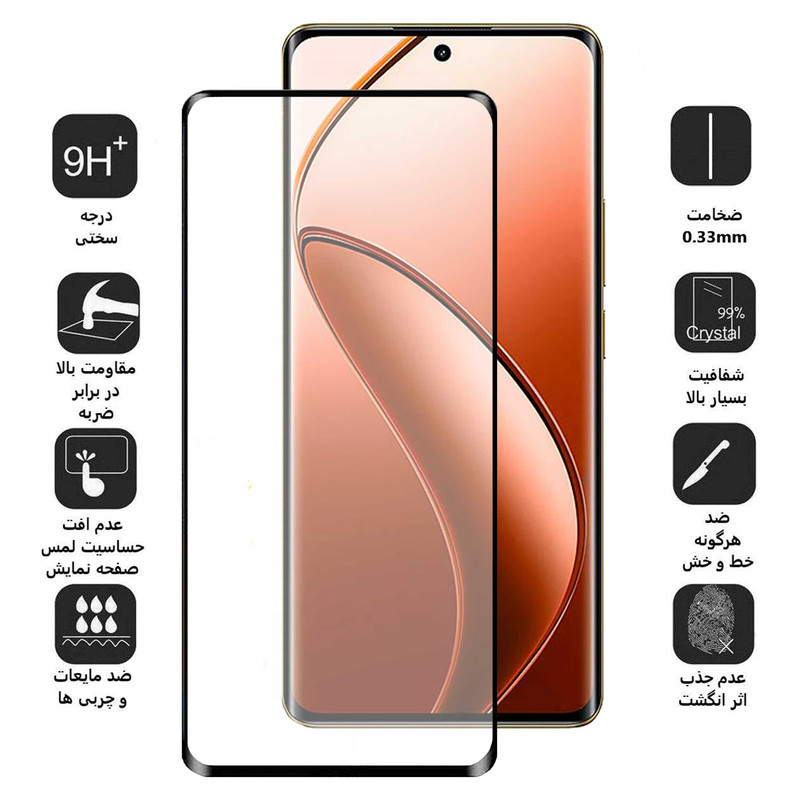 محافظ صفحه نمایش بوف مدل FullGlue-Max مناسب برای گوشی موبایل ریلمی Realme 12 Pro Plus / 12 Pro / 12 Plus محافظ صفحه نمایش بوف مدل FullGlue-Max مناسب برای گوشی موبایل ریلمی Realme 12 Pro Plus / 12 Pro / 12 Plus