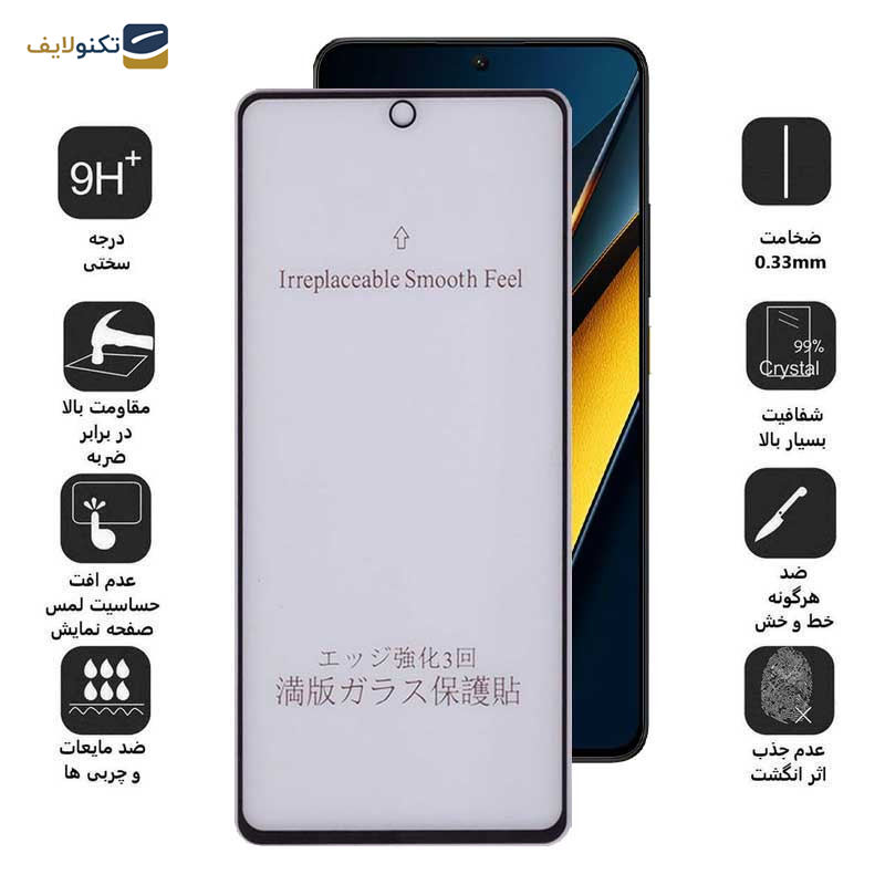 محافظ صفحه نمایش مات بوف مدل 5D-Matte مناسب برای گوشی موبایل شیائومی Poco X6 Pro 5G / Poco X6 5G / Poco M6 Pro 4G محافظ صفحه نمایش مات بوف مدل 5D-Matte مناسب برای گوشی موبایل شیائومی Poco X6 Pro 5G / Poco X6 5G / Poco M6 Pro 4G