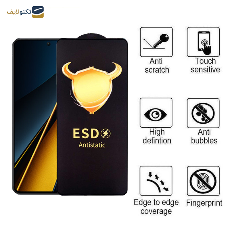 محافظ صفحه نمایش اپیکوی مدل Golden ESD مناسب برای گوشی موبایل شیائومی Poco X6 Pro/ Poco X6/ Poco M6 Pro 4g محافظ صفحه نمایش اپیکوی مدل Golden ESD مناسب برای گوشی موبایل شیائومی Poco X6 Pro/ Poco X6/ Poco M6 Pro 4g