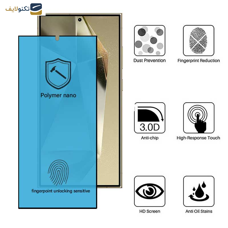 محافظ صفحه نمایش اپیکوی مدل Polymer Nano مناسب برای گوشی موبایل سامسونگ Galaxy S24 Ultra / S23 Ultra / S22 Ultra محافظ صفحه نمایش اپیکوی مدل Polymer Nano مناسب برای گوشی موبایل سامسونگ Galaxy S24 Ultra / S23 Ultra / S22 Ultra
