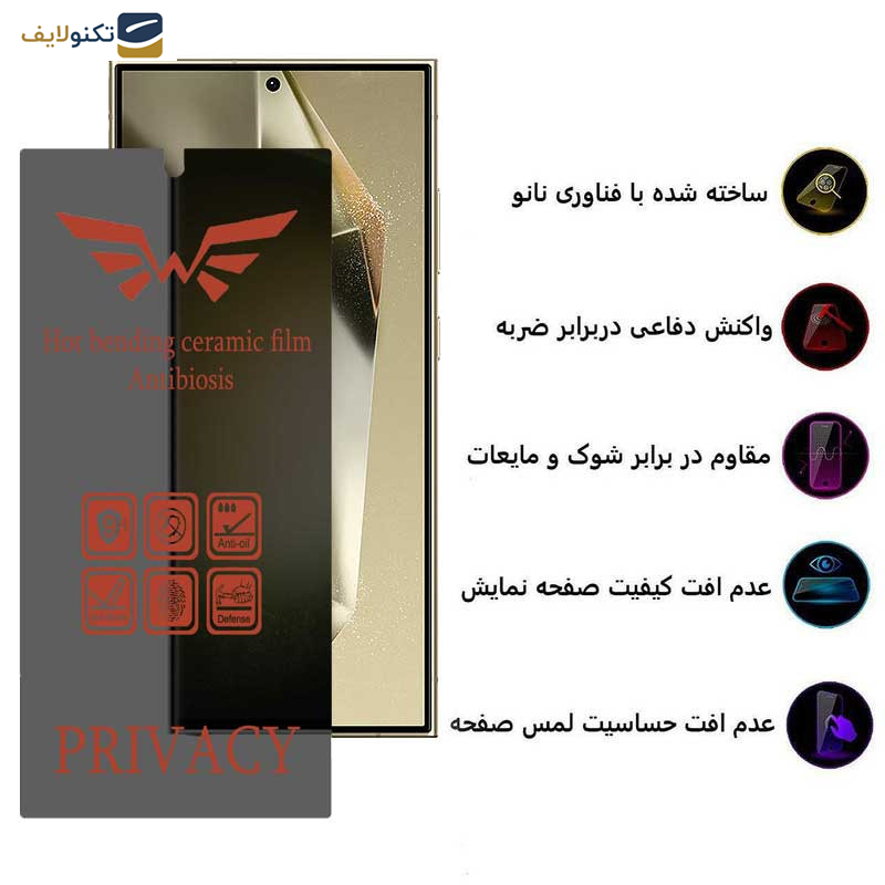 محافظ صفحه نمایش حریم شخصی اپیکوی مدل Nano-Privacy مناسب برای گوشی موبایل سامسونگ Galaxy S24 Ultra / S23 Ultra / S22 Ultra محافظ صفحه نمایش حریم شخصی اپیکوی مدل Nano-Privacy مناسب برای گوشی موبایل سامسونگ Galaxy S24 Ultra / S23 Ultra / S22 Ultra