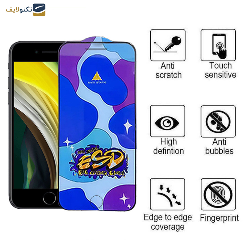 محافظ صفحه نمایش اپیکوی مدل Star ESD مناسب برای گوشی موبایل اپل iPhone 7/8/SE 2020/SE 2022 محافظ صفحه نمایش اپیکوی مدل Star ESD مناسب برای گوشی موبایل اپل iPhone 7/8/SE 2020/SE 2022