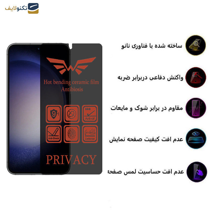 محافظ صفحه نمایش حریم شخصی اپیکوی مدل Nano-Privacy مناسب برای گوشی موبایل سامسونگ Galaxy S23/S22 محافظ صفحه نمایش حریم شخصی اپیکوی مدل Nano-Privacy مناسب برای گوشی موبایل سامسونگ Galaxy S23/S22