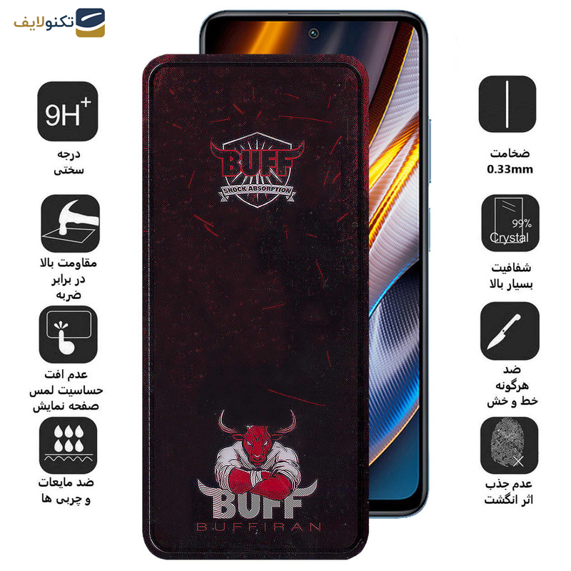 محافظ صفحه نمایش بوف مدل Muscle-Bull مناسب برای گوشی موبایل شیائومی Poco X4 GT/X3 GT/M4 Pro 5G/Redmi K50i/Note 11S 5G محافظ صفحه نمایش بوف مدل Muscle-Bull مناسب برای گوشی موبایل شیائومی Poco X4 GT/X3 GT/M4 Pro 5G/Redmi K50i/Note 11S 5G