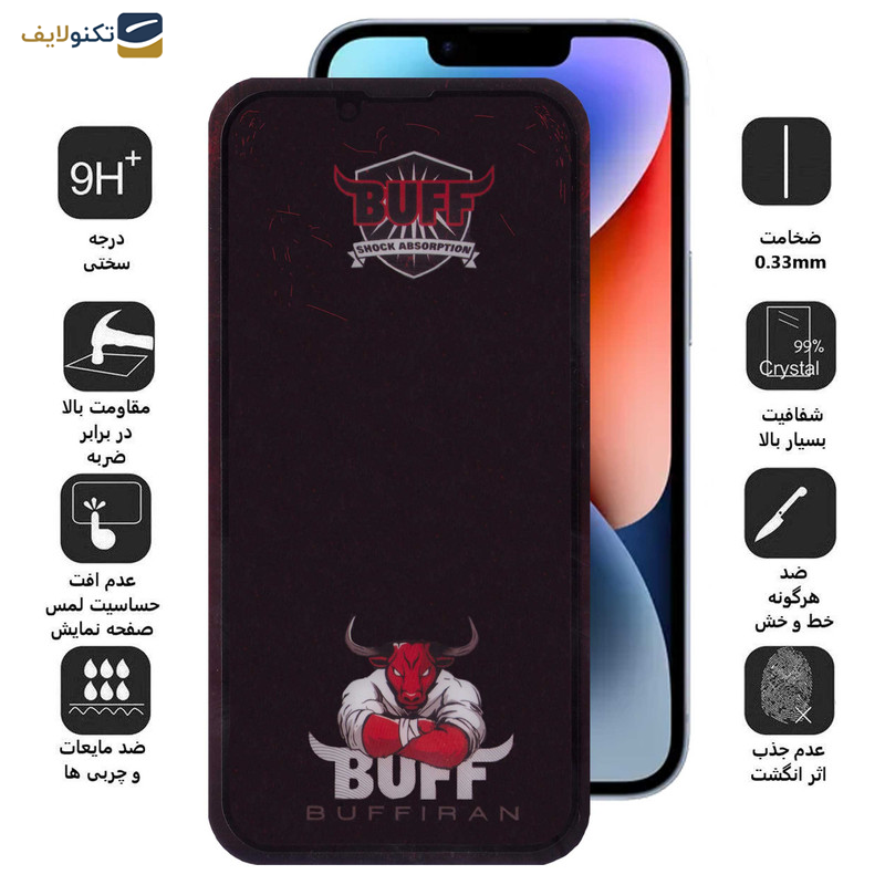 محافظ صفحه نمایش بوف مدل Muscle-Bull مناسب برای گوشی موبایل iPhone 14 / 13 / 13 Pro محافظ صفحه نمایش بوف مدل Muscle-Bull مناسب برای گوشی موبایل iPhone 14 / 13 / 13 Pro