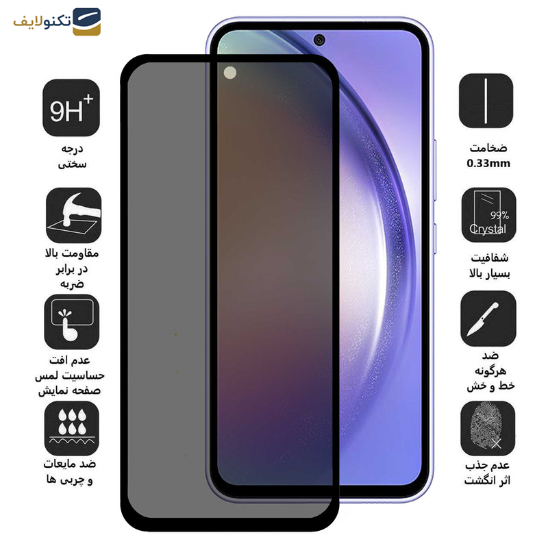 محافظ صفحه نمایش حریم شخصی اپیکوی مدل 007 Secret مناسب برای گوشی موبایل سامسونگ Galaxy A54 / S23 FE محافظ صفحه نمایش حریم شخصی اپیکوی مدل 007 Secret مناسب برای گوشی موبایل سامسونگ Galaxy A54 / S23 FE