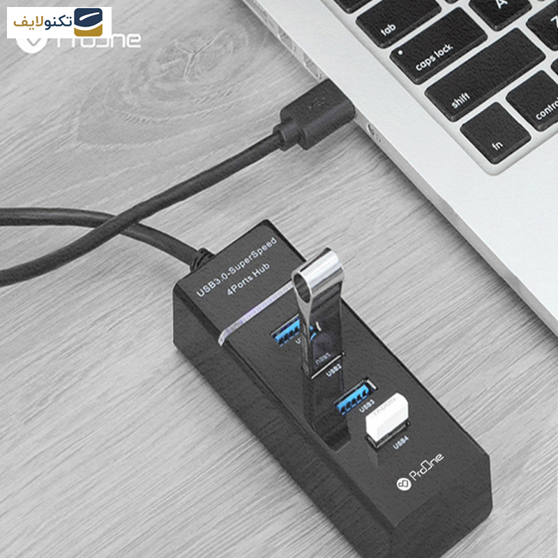 هاب 4 پورت USB پرووان مدل PHU570 هاب 4 پورت USB پرووان مدل PHU570