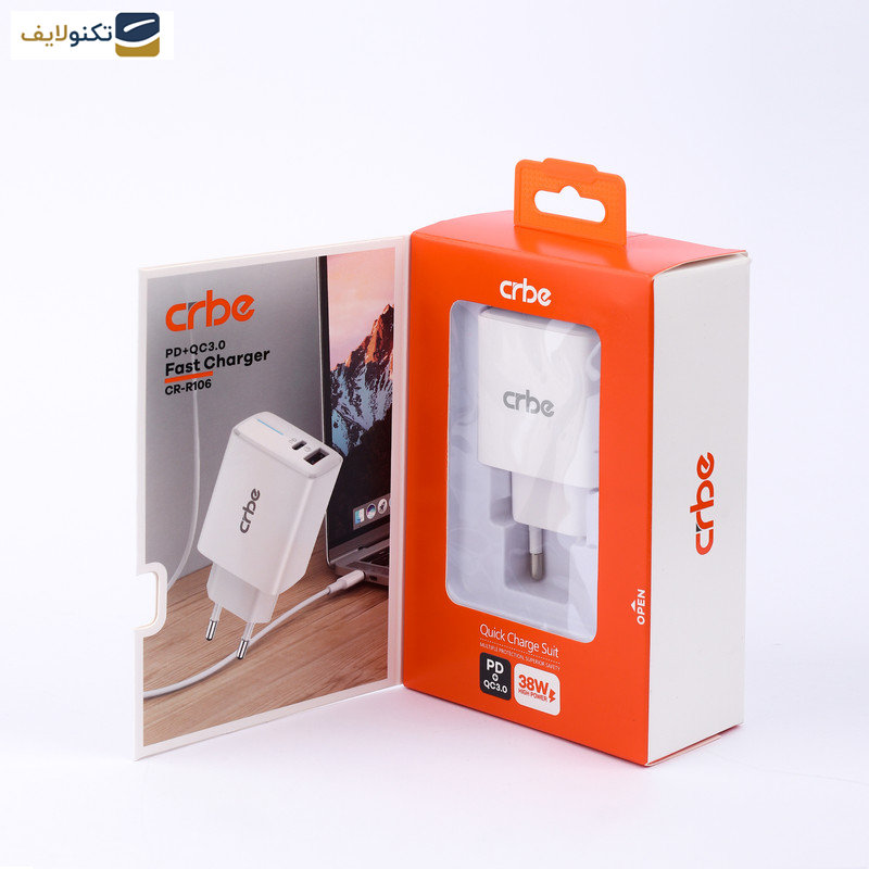 شارژر دیواری 38 وات کربی مدل CR-R106 شارژر دیواری 38 وات کربی مدل CR-R106