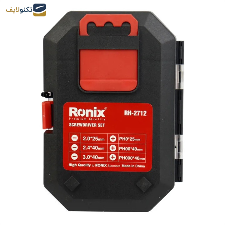  پیچ گوشتی ساعتی رونیکس مدل RH-2712 مجموعه 6 عددی
