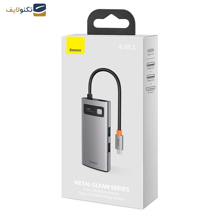 هاب 4 پورت USB-C باسئوس CAHUB-CY0G هاب 4 پورت USB-C باسئوس CAHUB-CY0G