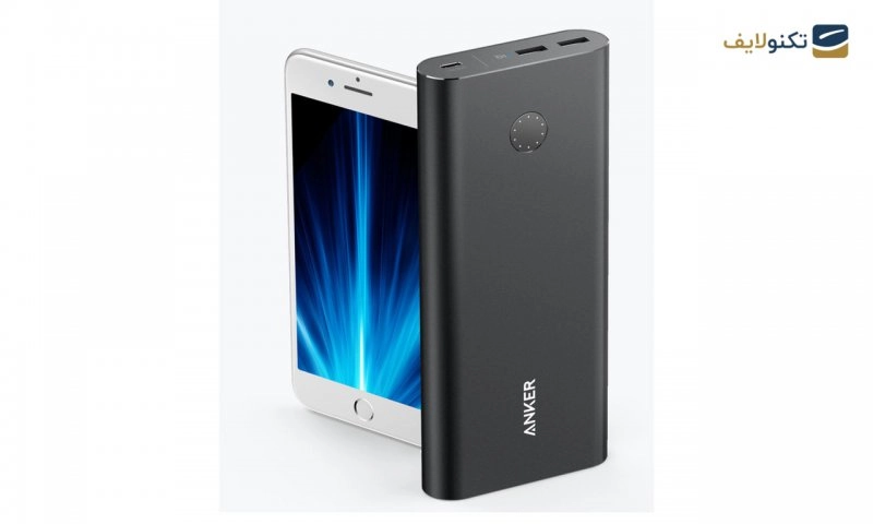 پاوربانک انکر مدل A1375 PowerCore Plus PD Usb C با ظرفیت 26800 میلی آمپر ساعت