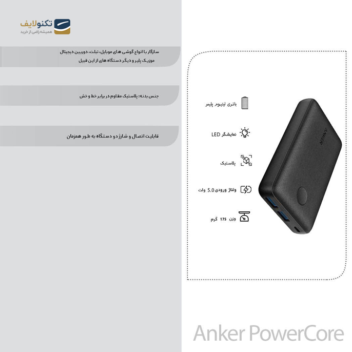 gallery-شارژر همراه انکر مدل PowerCore Select A1223 ظرفیت 10000 میلی آمپر ساعت-gallery-3-TLP-3356_1d55c77c-b1e0-4a71-a2f3-bcd49b8750c6.png