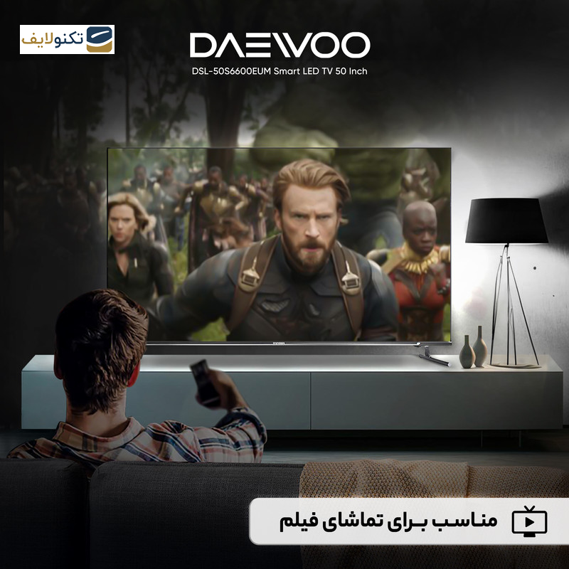 تلوزیون ال ای دی هوشمند دوو مدل DSL-50S6600EUM سایز 50 اینچ تلوزیون ال ای دی هوشمند دوو مدل DSL-50S6600EUM سایز 50 اینچ