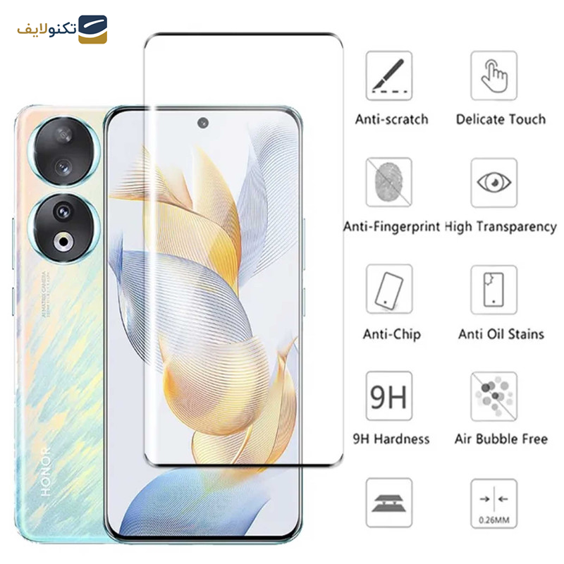 محافظ صفحه نمایش بوف مدل FullGlue-Max-G مناسب برای گوشی موبایل آنر Honor 90 / 90 Pro محافظ صفحه نمایش بوف مدل FullGlue-Max-G مناسب برای گوشی موبایل آنر Honor 90 / 90 Pro