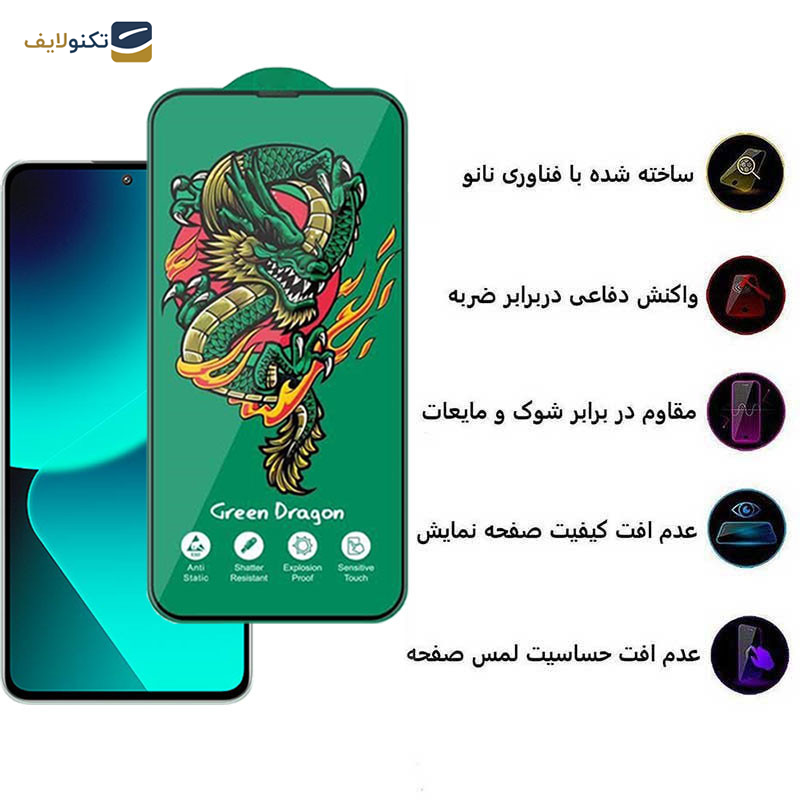 محافظ صفحه نمایش اپیکوی مدل Green Dragon ExplosionProof مناسب برای گوشی موبایل شیائومی 13T Pro/ 13T/ 12T Pro/ 12T/ 11T Pro/ 11T/ Mi 10T Lite 5G محافظ صفحه نمایش اپیکوی مدل Green Dragon ExplosionProof مناسب برای گوشی موبایل شیائومی 13T Pro/ 13T/ 12T Pro/ 12T/ 11T Pro/ 11T/ Mi 10T Lite 5G