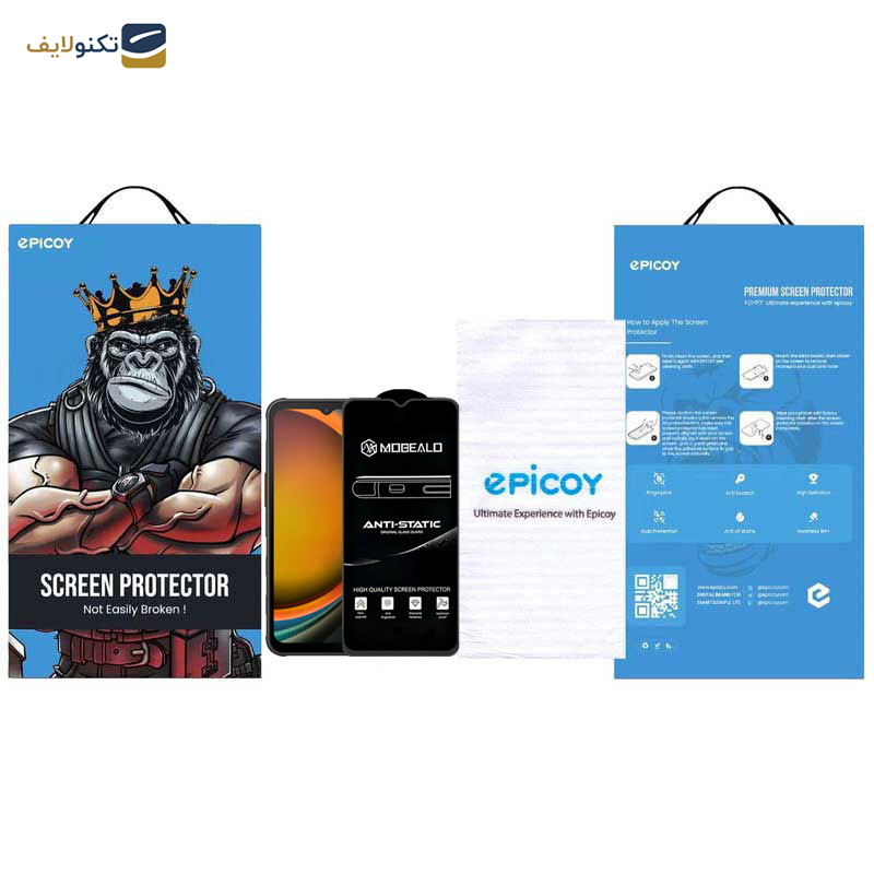 محافظ صفحه نمایش اپیکوی مدل Mobealo-AntiStatic مناسب برای گوشی موبایل سامسونگ Galaxy A14 4G/5G /Xcover7 محافظ صفحه نمایش اپیکوی مدل Mobealo-AntiStatic مناسب برای گوشی موبایل سامسونگ Galaxy A14 4G/5G /Xcover7