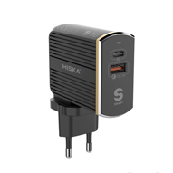  شارژر دیواری هیسکا مدل H114PD به همراه کابل تبدیل USB-C-small-image
