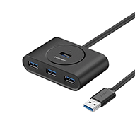 هاب USB یوگرین 4 پورت مدل CR113 کابل 0.5 متر-small-image