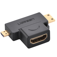 مبدل Micro HDMI و Mini HDMI به HDMI یوگرین مدل 20144-small-image