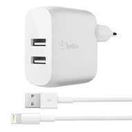 شارژر دیواری بلکین مدل WCD001vf1M همراه با کابل تبدیل USB به لایتنینگ-small-image