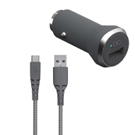 شارژر فندکی فورس مدل FPCACAC1.2MG توان ۱۲ وات + کابل USB-C طول 1.2 متری-small-image