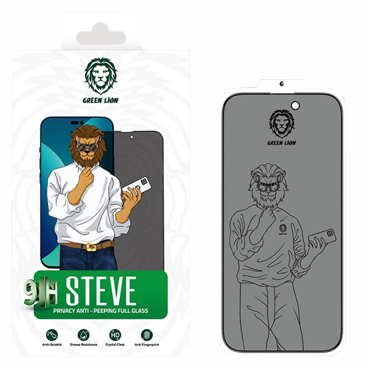 گلس گوشی اپل آیفون 14 پلاس گرین حریم شخصی مدل Steve Privacy-small-image