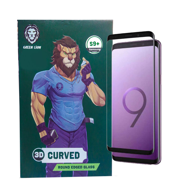 گلس گوشی سامسونگ Galaxy S9 Plus گرین مدل 3D-Curved