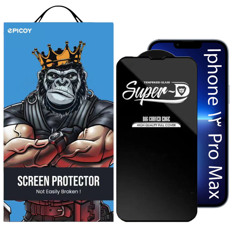 گلس گوشی اپل آیفون 13 پرو مکس اپیکوی مدل Super 5D