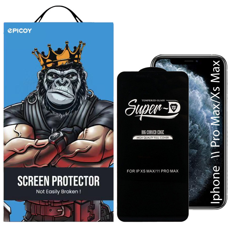 گلس گوشی اپل iPhone 11 Pro Max / Xs Max اپیکوی مدل Super 5D