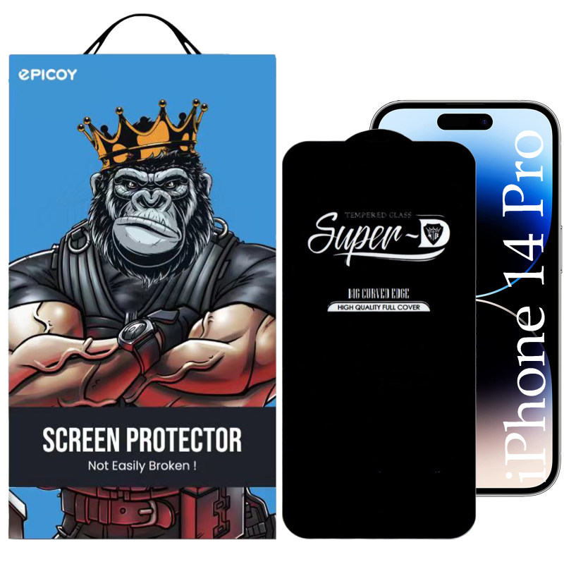 گلس گوشی اپل iPhone 14 Pro اپیکوی مدل Super 5D