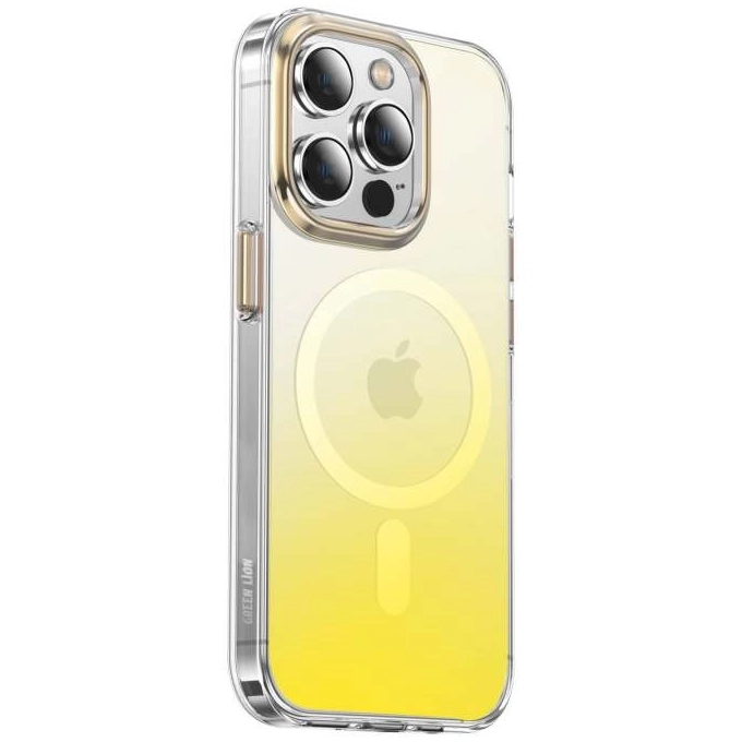 کاور گوشی اپل iPhone 14 Pro Max گرین مدل Rainbow Magsafe-small-image