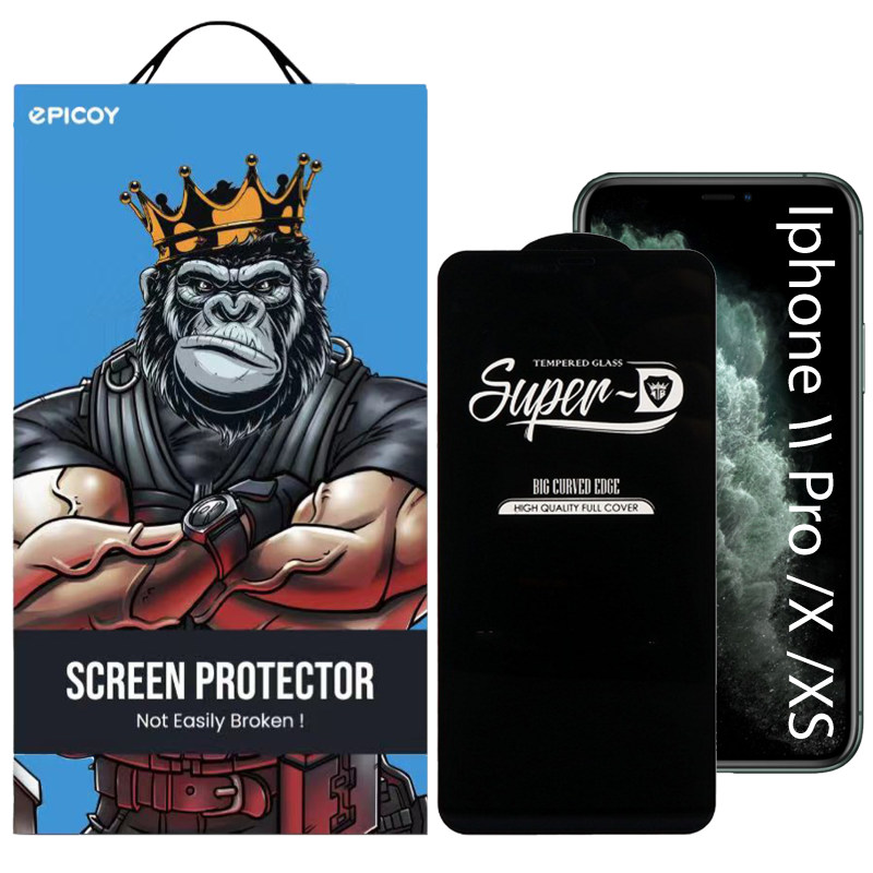 گلس گوشی اپل iPhone 11 Pro / X / Xs اپیکوی مدل Super 5D