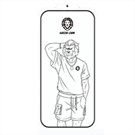 گلس گوشی اپل iPhone 13/13 pro/14 گرین مدل Silicone-HD Plus-small-image