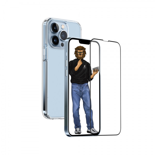 کاور گوشی اپل iPhone 13 Pro Max گرین مدل 2in1 به همراه محافظ صفحه نمایش
