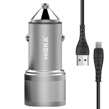 شارژر فندکی هیسکا مدل CC-309Q به همراه کابل تبدیل Microusb-small-image
