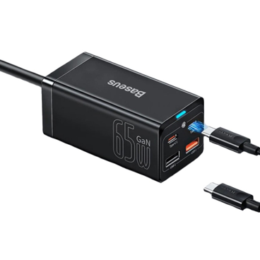 شارژر دیواری باسئوس مدل CCGP040101 توان 65 وات-small-image
