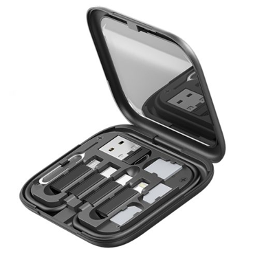 مبدل USB / MicroUSB / Lightning / Type-C و پایه نگهدارنده هیسکا مدل HR-01-small-image