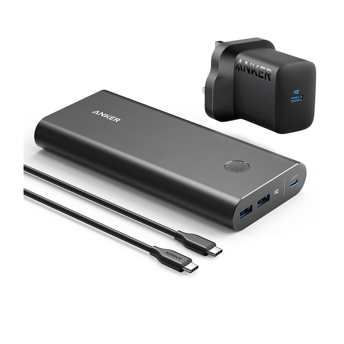 پاوربانک انکر مدل PowerCore+ 45W ظرفیت 26800 میلی‌آمپر به همراه شارژر دیواری انکر مدل B1376 -small-image