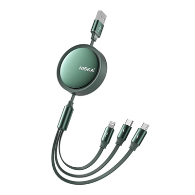 کابل USB به لایتنینگ / USB-C / MicroUSB هیسکا مدل LX-10 طول 1.2 متر-small-image