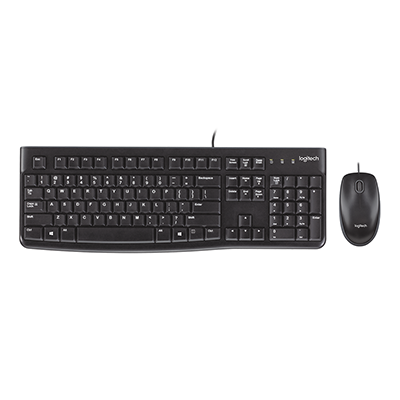 کیبورد و ماوس با سیم لاجیتک مدل MK120-small-image