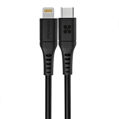 کابل تایپ سی به لایتنینگ پرومیت مدل POWERLINK-120 طول 1.2 متر-small-image