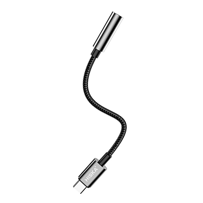 کابل تبدیل تایپ سی به AUX هیسکا مدل W22 طول 10 سانتی متر-small-image